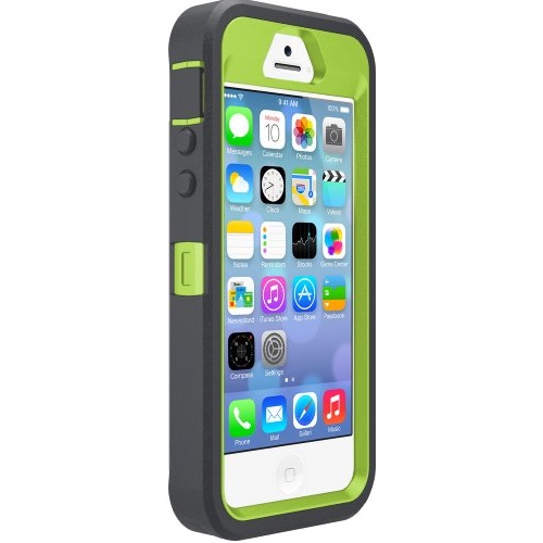 iPhone 5S Case- OtterBox Defender Case for iPhone 5/5S- Green/Gray (Retail Packaging)(Works with TouchID) by OtterBox, only $14.99