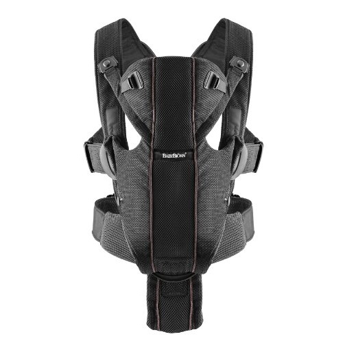 BABYBJORN Baby Carrier Miracle, Black, Mesh, only $98.99, free shipping