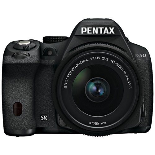 Pentax K-50 16MP Digital SLR Camera Kit with DA L 18-55mm WR f3.5-5.6 Lens (Black), only $439.00, free shipping