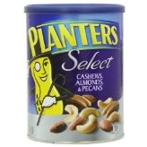 Planters Select Cashews, Almonds and Pecans Canister, 18.25 Ounce (Pack of 12) $32.54 FREE Shipping