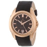 Bulova Men's 97B110 Precisionist Rose-Tone Brown Leather Watch $177.52 FREE Shipping