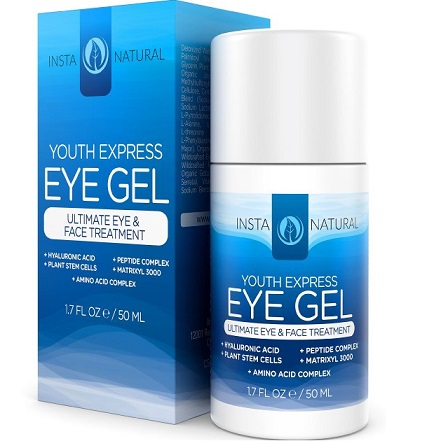 InstaNatural Eye Gel Cream for Dark Circles, Crow's Feet, Wrinkles, Puffiness & Bags - 1.7 OZ, only $16.12, free shipping after using SS