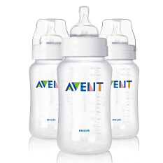 Amazon-Only $8.99 Philips AVENT 11 Ounce BPA Free Classic Polypropylene Bottles, 3-Pack