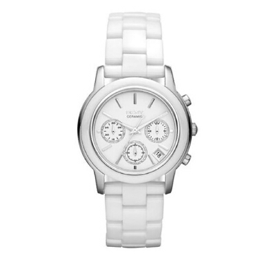 Amazon-Only $139 DKNY Chronograph White Ceramic Ladies Watch NY831