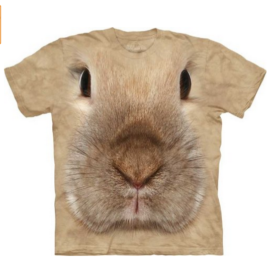 Amazon The Mountain Bunny Face T-shirt $13.95 free shipping