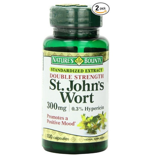 Nature's Bounty St. John's Wort, Double Strength, 300mg, 100 Capsules (Pack of 2), only  $11.97, free shipping