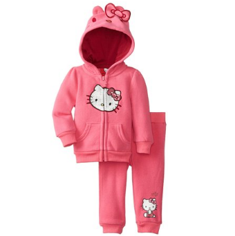 Hello Kitty Baby-Girls Newborn Fleece Active Set with Kitty  $16.99(58%off)