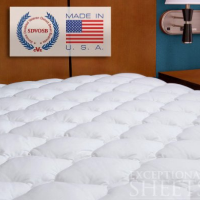 Five-Star Hotel Mattress Topper with Fitted Skirt, Queen  $56.99(59%off) & FREE Shipping