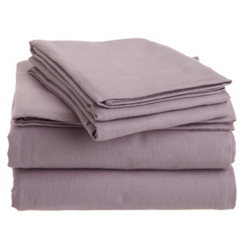 Pinzon 160-Gram Solid 100-Percent Cotton Flannel Sheet Set, Queen, Lavender  $30.04(33%off)  
