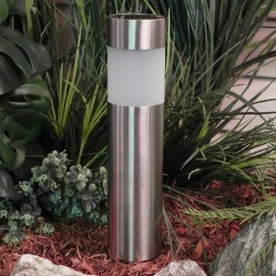 Paradise GL23158SS4 Stainless Steel Solar Bollard Light with White LED, 4-Pack, Stainless Steel  	$16.51(41%off)