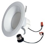 GE Lighting 95394 LED 10-watt 700-Lumen Dimmable 6-Inch Recessed Indoor Flood Downlight with Medium Base and Trim Ring $25.82 FREE Shipping