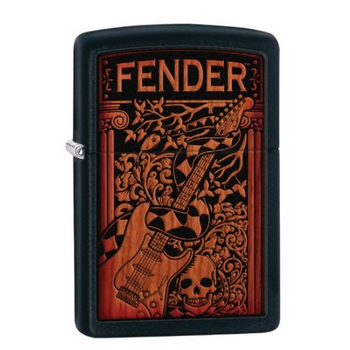 降，特色回國好禮！美國原裝芝寶Zippo Fender Lighter 芬達吉他圖案打火機   原價$29.95 現特價只要$18.49(38%off)包郵