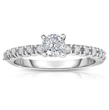 14K White Gold Diamond Engagement Ring (0.60 CT)  $399.99 (47%off)