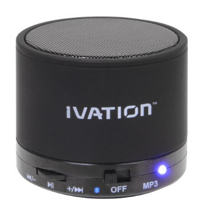 閃購：新低！Ivation IVA-S10 超清晰迷你攜帶型無線藍牙小音箱  原價$52.95  現特價只要$19.99