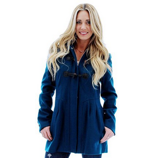 Jessica Simpson Women's Wool Removable Hood Toggle Coat Jacket  $69.99