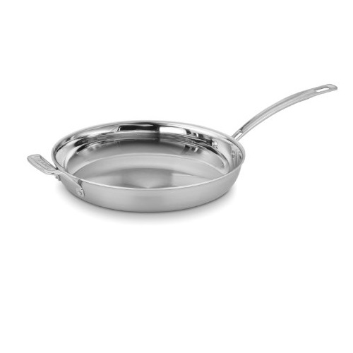 Cuisinart MCP22-30HN MultiClad Pro Stainless 12-Inch Skillet with Helper, only $25.86 , free shipping