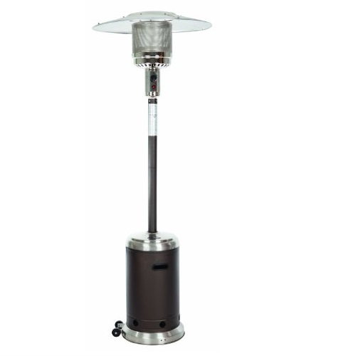 Fire Sense and Stainless Steel Commercial Patio Heater, Mocha, only $131.21, free shipping