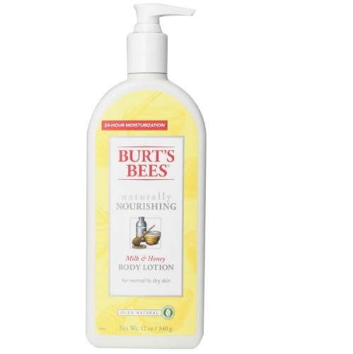 史低價！Burt』s Bees小蜜蜂天然牛奶蜂蜜護膚乳，12oz，原價$6.83，現僅售$6.83，免運費