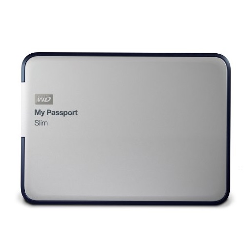 WD My Passport Slim 1TB Portable Metal External Hard Drive USB 3.0 with Auto Backup, only $65.99, free shipping