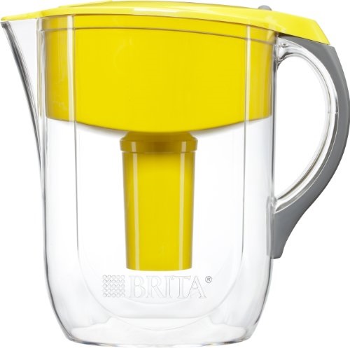 Brita Grand Water Filter Pitcher, Yellow, 10 Cup, only $19.08