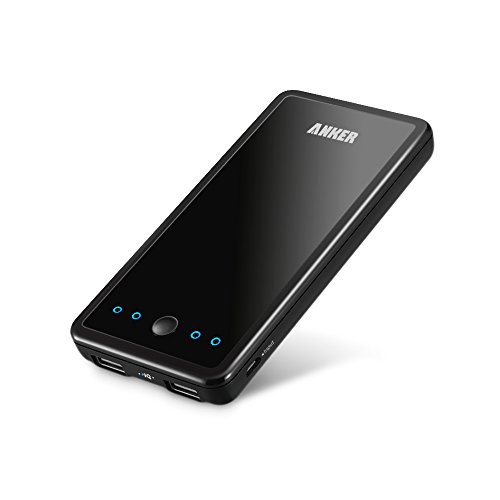 Anker® 2nd Gen Astro E3 10000mAh Dual-Port Ultra Compact External Battery Portable USB Charger Power Bank - PowerIQ™ Broad Compatibility, Fast Charging, High Capacity - For iPhone 6 5s 5c 5, iPad Air mini, Galaxy S5 S4, Tab 2, Note 3 4, LG G3, Nexus, HTC One M8, MOTO X, PS Vita and More (Black)  $25.99(68%off)