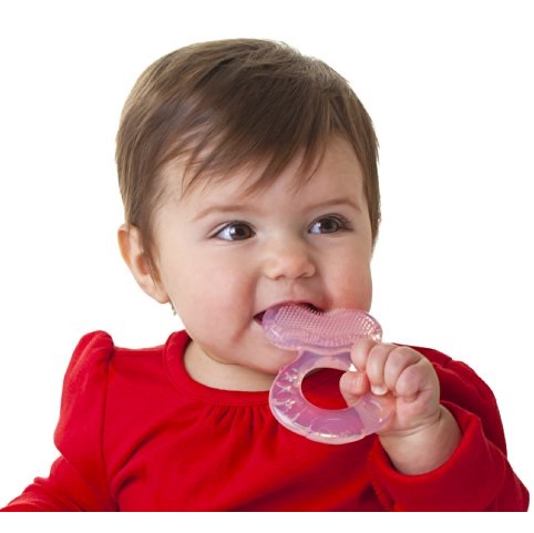Nuby Silicone Teether with Bristles, Colors May Vary