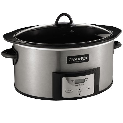 Crock-Pot , 6-Quart, Countdown Programmable Oval Slow Cooker with Stove-Top Browning, Stainless Finish SCCPVI600-S, only $38.40, free shipping