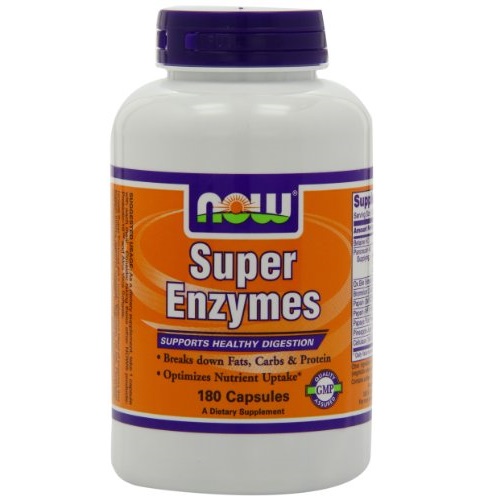 NOW Foods Super Enzymes, 180 Capsules, only $12.62, free shipping after using Subscribe and Save Service