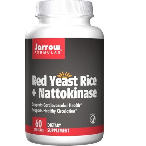 Jarrow Formulas Red Yeast Rice Plus Nattokinase Capsules, 60 Count , only   $6.46
