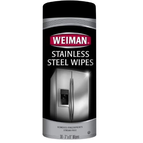Weiman 不锈钢家电擦拭清洁巾，30片，原价$19.03，现仅售$4.49