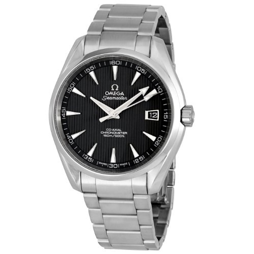 Omega Men's 231.10.42.21.06.001 Seamaster Aqua Terra Chronometer Black Dial Watch, only $4,095.00, free shipping