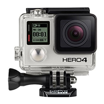 GoPro HERO4 运动摄像机，黑色旗舰版，支持4K视频拍摄，现仅售$380.00，免运费