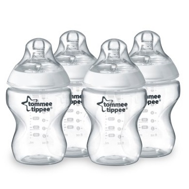 英国著名母婴品牌！Tommee Tippee汤美天地 母乳自然防胀气奶瓶，9oz，4个装，原价$31.60，现仅售 $16.69