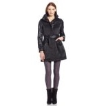 French Connection Women's Water-Resistant Belted Coat with Vegan-Leather Sleeves $66.5 FREE Shipping