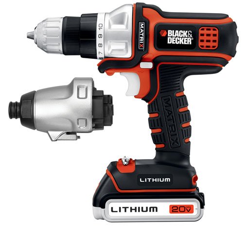 Black & Decker BDCDMT120IA 20-Volt MAX Lithium-Ion Matrix Drill and Impact Combo Kit, only $69.99, free shipping