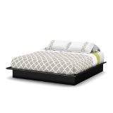 South Shore Step One Platform Bed with Mouldings, King, Pure Black $191.62 FREE Shipping