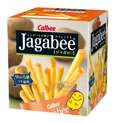 北海道土特产、去日本必败零食：Calbee Jagabee薯条（ 酱油口味，18g X5包） $3.66包邮