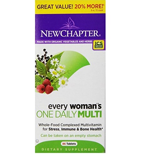 史低价！New Chapter 新章 40岁以下女性综合有机营养片，86片，原价$59.95，现仅售 $32.95 