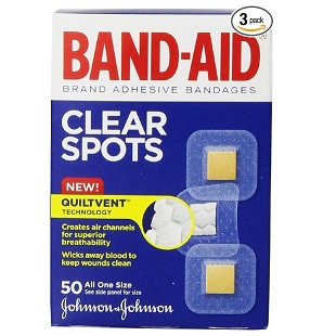Band-Aid Brand Adhesive Bandages, Clear Spots, 50 Count (Pack of 3), only $5.91
