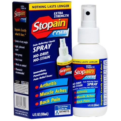 Stopain Extra Strength Pain Relief Spray, 4 Ounce, only  $7.56, free shipping after using Subscribe and Save service