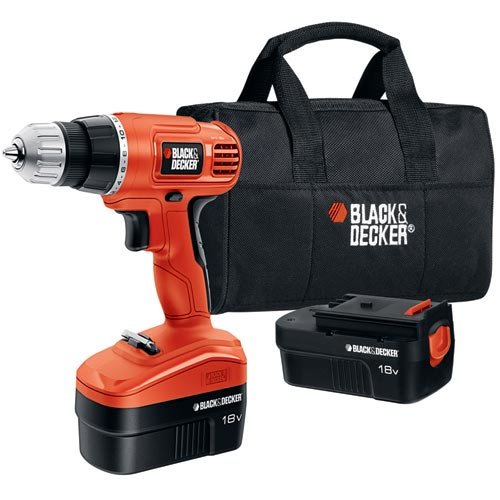 Black & Decker GCO18SB-2 18-Volt 3/8-Inch Cordless Drill/Driver with 2 Batteries and Storage Bag, only $49.88, free shipping
