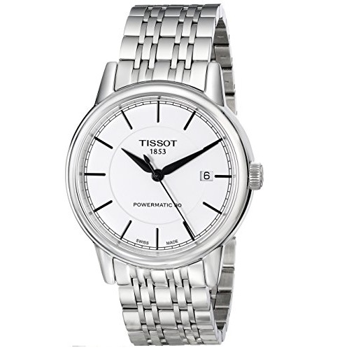 Tissot Men's T0854071101100 T Classic Powermatic Analog Display Swiss Automatic Silver Watch, only $339.09, free shipping