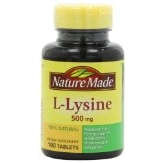 Nature Made L-Lysine賴氨酸膠囊500mg，100片，3瓶裝，現點擊coupon后僅售 $14.98 免運費