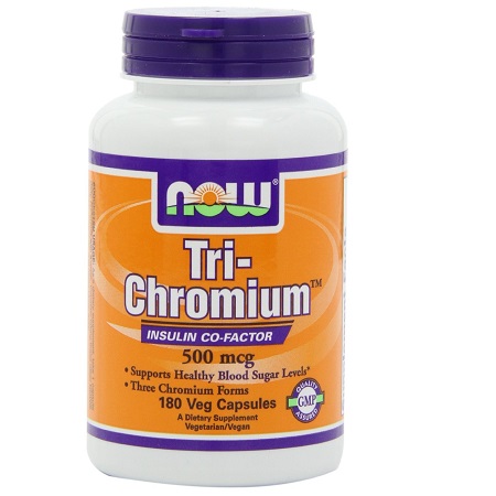 NOW Foods Tri-Chromium 500mcg/Cinnamon, 180 Vcaps, only $8.34, free shipping after using Subscribe and Save service