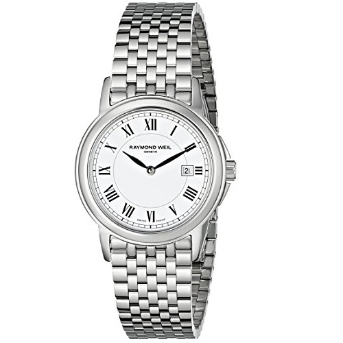 Raymond Weil Women's 5966-ST-00300 Tradition Analog Display Swiss Quartz Silver Watch, only $307.24, free shipping after using coupon code 