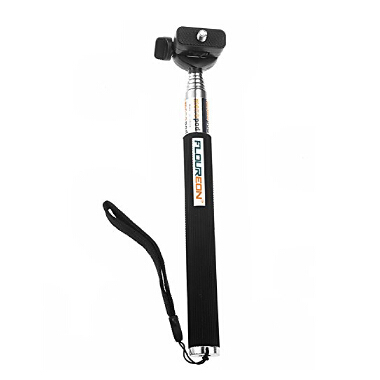 Amazon-Only $7.99 Floureon Extendable Telescopic Handheld Pole Arm Monopod Black with Tripod Adapter for Gopro HD Hero 3/2/1 Digital Camera