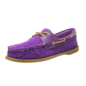 Sperry Top-Sider A/O Woven 女士编织船鞋 $37.5