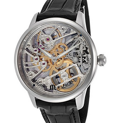 Men's Masterpiece Squelette Tradition Mechanical Silver-Tone Skeletonized Dial  $2,695.00(68%off)