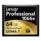 Lexar Professional 1066x 64GB CompactFlash card LCF64GCRBNA1066 $49.99 FREE Shipping