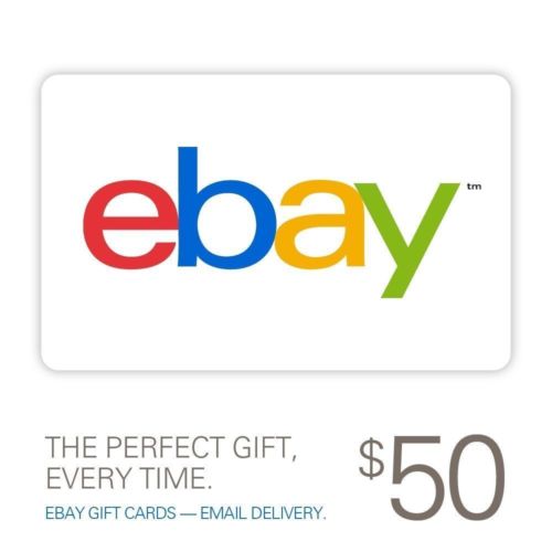 $50 eBay购物卡，仅需$45！实体卡，邮寄送达